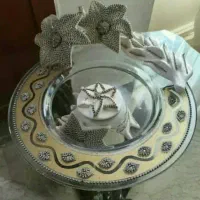 شیرینی خوری کریستال با نگین اصل