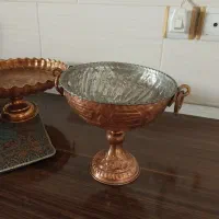 میوه خوری و شکلات خوری برنز سنگین وزن و مسی|ظروف سرو و پذیرایی|مراغه, |دیوار