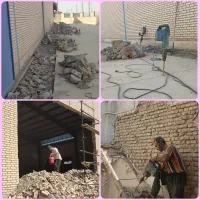 تخریب کارساختمان وکنده کاری کلی وجزعی باتمام وسایل|خدمات پیشه و مهارت|قم, باسکول|دیوار