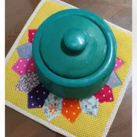 دوخت سرویس آشپزخانه جهیزیه عروس|سفره، حوله، دستمال آشپزخانه|آبیک, |دیوار