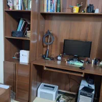 کتابخانه و میز کامپیوتر  و آینه دراور|میز تحریر و کامپیوتر|مشهد, فارغ التحصیلان|دیوار