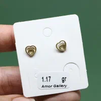 گوشواره طلا طرح قلب مینیمال مناسب هدیه|جواهرات|تهران, منیریه|دیوار