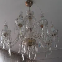 لوستر کریستال ۸ شعله|لوستر و چراغ آویز|اصفهان, شاهزید|دیوار