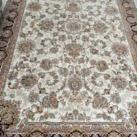 فرش کرم سفید طرح افشان