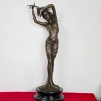 مجسمه برنز زن انگور بدست 85سانتی برنزی