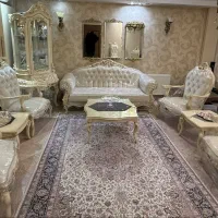 مبل استیل ۹ نفره کاملا نو با کاور