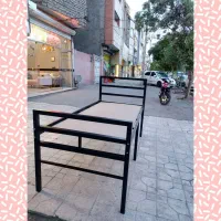 تخت خواب فلزی ارتفاع بلند(تختخواب فلزی پایه بلند)|تخت و سرویس خواب|مشهد, شفا|دیوار