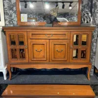 طرح  آینه کنسول میز تلویزیون فوق زیبا