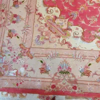 فرش دستباف تبریز مربع گل ابریشم ۲*۲رنگ خاص|فرش|تهران, بازار|دیوار