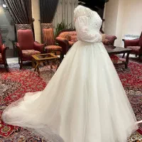 لباس عروس  نو و سالم اروپایی آستین دار|لباس|تهران, خواجه نصیر طوسی|دیوار