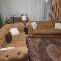 چسترمبل ۸ نفره و۶ عدد صندلی