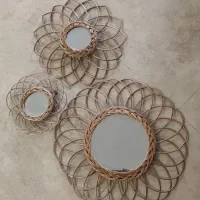 ست آیینه حصیری