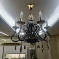 لوستر کریستالی شش شاخه