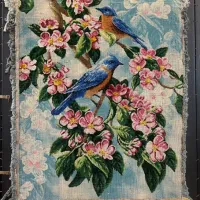 تابلو فرش چله ابریشم|تابلو فرش|قم, زنبیل آباد|دیوار