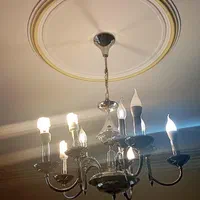 لوستر آبکاری نقره ای|لوستر و چراغ آویز|تهران, ازگل|دیوار