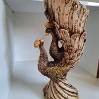 مجسمه و گلدان طاووس