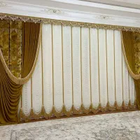 نصاب پرده.   رنگ امیزی ساختمان