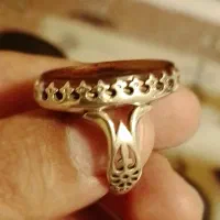 انگشتر عقیق خطی با ذکر یاعباس ( ع )|جواهرات|تهران, اختیاریه|دیوار