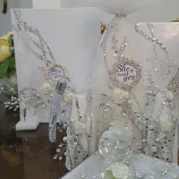 ست بله برون و عقد|صنایع دستی و سایر لوازم تزئینی|تهران, بلورسازی|دیوار