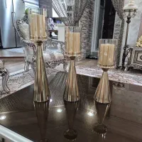 سه عدد جا شعمی طلای|چراغ خواب و آباژور|اهواز, گلستان|دیوار