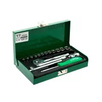 جعبه بکس 17 پارچه درایو 1/4 تاپ تول مدل GCAD1701