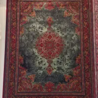 فرش لاکی سبز نقشه شاهکار 1200 شانه صد اکرلیک