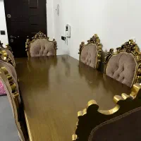 میز غذاخوری 6نفره استیل