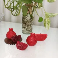 شمع انار و کدو برای یلدا