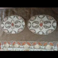 کار دست صدف دوزی و سنگ دوزی شده|پرده، رانر، رومیزی|نور, |دیوار