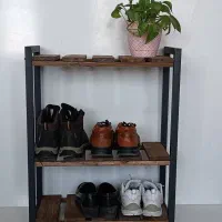 جاکفشی چوبی فلزی