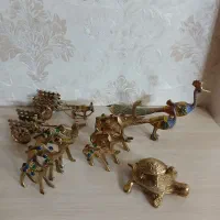 پرنده مجسمه حیوانات دکوری برنزی برنز لوازم خانگی