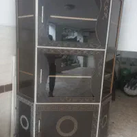 ویترین گوشه ای ۳ طبقه ام دی اف