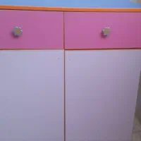 فروش کمد کودک  در ۲ رنگ صورتی وفسفری