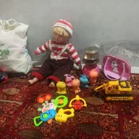 عروسک ، توپ ، کیف ، قالمه بازی جغجغه