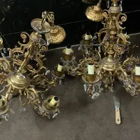 خریدار لوستر فلزی  طلایی برنجی