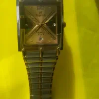 ساعت سوستون ابکاری طلای ۱۸عیاراصل قدیمی