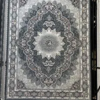 ترنج دار زمینه طوسی نخ خالص|فرش|مشهد, کوشش|دیوار