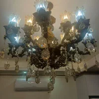 لوستر ۸شاخه ۱۶شعله کاملا نو و تمیز