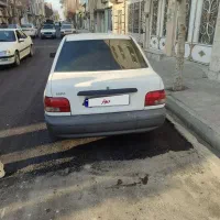 پراید کاملا بی رنگ و سلامت