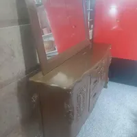 دراور چوبی همراه با اینه بزرگ|جاکفشی، کمد، دراور|بندر انزلی, لیچارگی حسن رود|دیوار