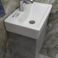 روشویی سرامیکی همراه با کابینت سایز ۳۰در۴۵