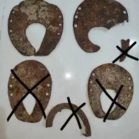 نعل اسب قدیمی و رکاب زین اسب اصل اصل