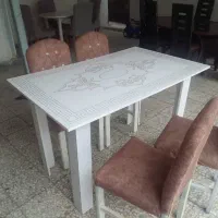 دوعدد فرش و میز ناهار خوری چهار نفره|فرش|آمل, |دیوار