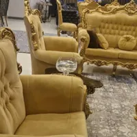 مبلمان  استیل سلطنتی اصل با میز ناهارخوری ۸ نفره|مبلمان خانگی و میز عسلی|رشت, گلسار|دیوار