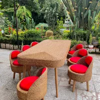 میز و صندلی حصیری