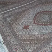 فرش دستباف ۲ در ۳جفت کرم قهوه ای