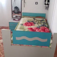 تخت یک نفره ام دی اف|تخت و سرویس خواب|کلاشی, |دیوار