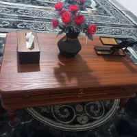 آینه وکنسول بامیزو عسلی|بوفه، ویترین، کنسول|بهارستان, |دیوار