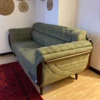 کاناپه سه نفره در حد نو|مبلمان خانگی و میز عسلی|کرج, فاز ۳ مهرشهر|دیوار