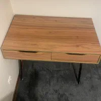 میز تحریر ام دی اف با پایه فلزی